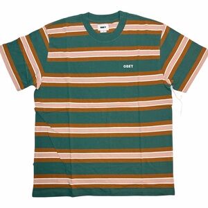 Obey Men's Multicolor Striped Tee